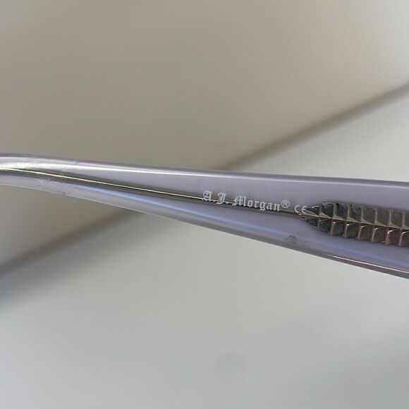 A.J. Morgan Periwinkle Rectangle Reading Glasses +1.00 NEW - Picture 6 of 7